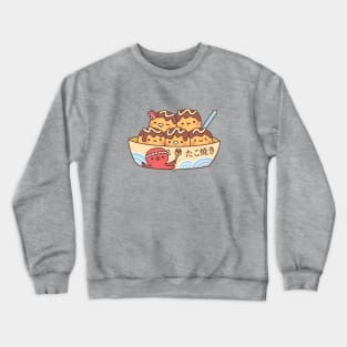 Cute Japanese Food Takoyaki Octopus Balls Crewneck Sweatshirt